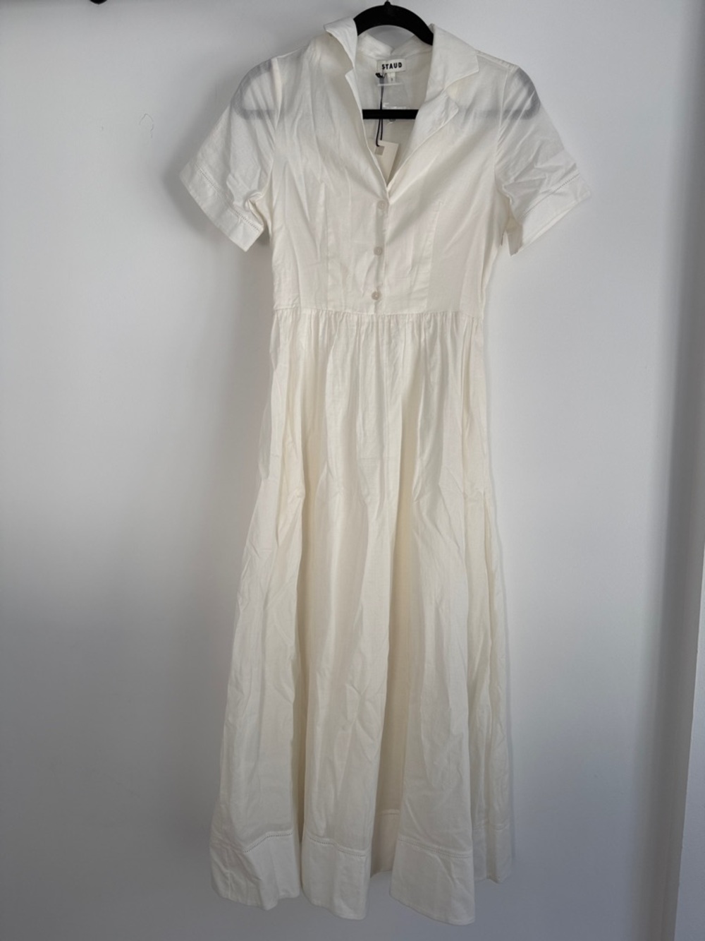 Staud Meryl Cotton Poplin  Midi Dress NWT Sz 0 - Picture 5 of 7